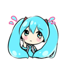 初音ミクのスタンプ【さきver】（個別スタンプ：4）