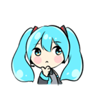 初音ミクのスタンプ【さきver】（個別スタンプ：7）