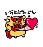 うちなーぐち (沖縄方言) シーサー君（個別スタンプ：4）