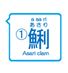 魚編の漢字の問題①The Kanji questions！（個別スタンプ：2）
