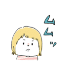 つぶら女子（個別スタンプ：19）