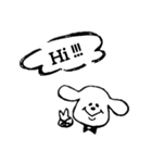 モノトーンわんこ♡（個別スタンプ：6）