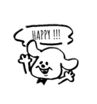 モノトーンわんこ♡（個別スタンプ：12）