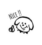 モノトーンわんこ♡（個別スタンプ：13）