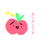 ゆるゆるりんごちゃんのひとこと日常挨拶。（個別スタンプ：3）