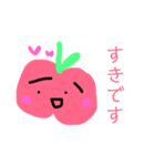 ゆるゆるりんごちゃんのひとこと日常挨拶。（個別スタンプ：5）