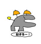甘噛みカバ君とかわいい仲間達（個別スタンプ：32）