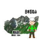 日本百名山 登山男子 北アルプス0122e（個別スタンプ：21）