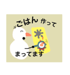 雪だるま生活 日常（個別スタンプ：4）
