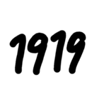 シンプル手書き数字スタンプ（個別スタンプ：11）