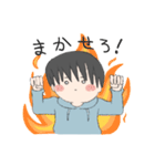パーカーくんと犬（個別スタンプ：10）