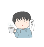 パーカーくんと犬（個別スタンプ：16）