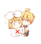 鏡音リンと鏡音レンスタンプ（個別スタンプ：6）