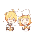 鏡音リンと鏡音レンスタンプ（個別スタンプ：26）