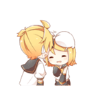 鏡音リンと鏡音レンスタンプ（個別スタンプ：34）