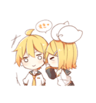 鏡音リンと鏡音レンスタンプ（個別スタンプ：35）