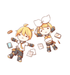 鏡音リンと鏡音レンスタンプ（個別スタンプ：37）