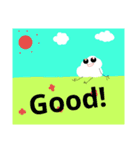 毎日使える言葉English
キモかわいい雲達（個別スタンプ：4）
