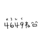 数字アレンジ文字（個別スタンプ：2）