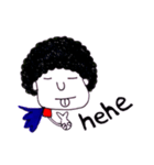 アフロ ヒーロー（個別スタンプ：6）