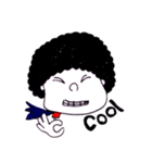 アフロ ヒーロー（個別スタンプ：7）