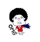 アフロ ヒーロー（個別スタンプ：15）