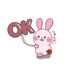 花しっぽうさぎ（個別スタンプ：23）