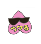 桃とサングラスタンプ（個別スタンプ：29）