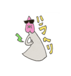 桃とサングラスタンプ（個別スタンプ：32）