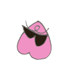 桃とサングラスタンプ（個別スタンプ：37）