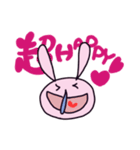 一生懸命働くうさぎ（個別スタンプ：21）