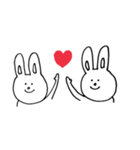はじめての、うさぎ。（個別スタンプ：10）