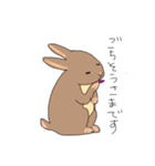 ウサギのポンちゃんスタンプ（個別スタンプ：4）
