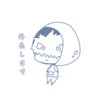 ゆるい男の子 【前髪君】（個別スタンプ：2）