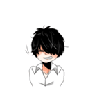 病み少年と単眼くん（個別スタンプ：13）