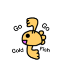 金魚ちゃん4（Go Go Gold Fishシリーズ）（個別スタンプ：1）