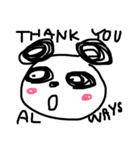 パンダ顔スタンプ（個別スタンプ：4）