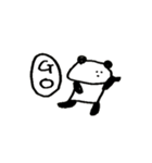 オタクしてるパンダ（個別スタンプ：30）
