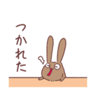 口が開いてるうさぎ（個別スタンプ：29）