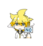 鏡音リンと鏡音レンの日常用スタンプ（個別スタンプ：3）