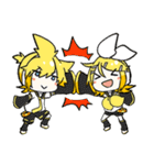 鏡音リンと鏡音レンの日常用スタンプ（個別スタンプ：5）