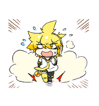 鏡音リンと鏡音レンの日常用スタンプ（個別スタンプ：8）