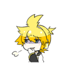 鏡音リンと鏡音レンの日常用スタンプ（個別スタンプ：9）