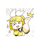 鏡音リンと鏡音レンの日常用スタンプ（個別スタンプ：15）