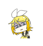 鏡音リンと鏡音レンの日常用スタンプ（個別スタンプ：19）