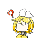 鏡音リンと鏡音レンの日常用スタンプ（個別スタンプ：24）