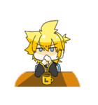 鏡音リンと鏡音レンの日常用スタンプ（個別スタンプ：25）