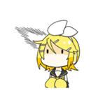 鏡音リンと鏡音レンの日常用スタンプ（個別スタンプ：26）