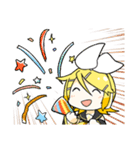鏡音リンと鏡音レンの日常用スタンプ（個別スタンプ：28）