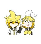 鏡音リンと鏡音レンの日常用スタンプ（個別スタンプ：36）
